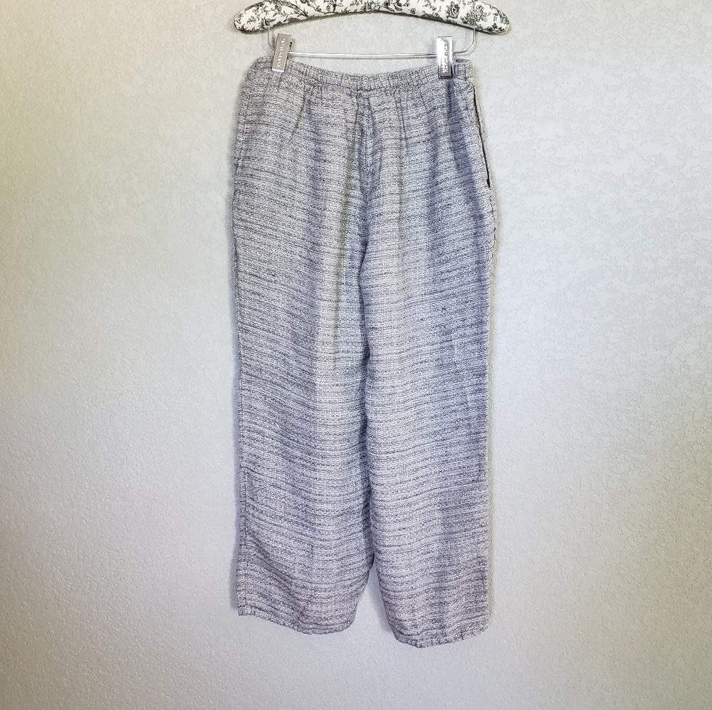 FLAX linen wide leg pants Size Small - Picture 5 of 8